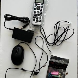 Panasonic House Phone + Optical Mouse + AC Adapter Bundle